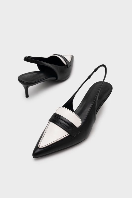 POINTY TOE SLINGBACK HEEL PUMP