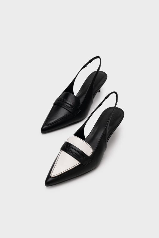 POINTY TOE SLINGBACK HEEL PUMP