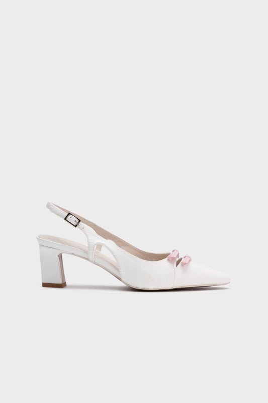 SLINGBACK HEEL WITH BOW