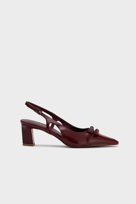 SLINGBACK HEEL WITH BOW