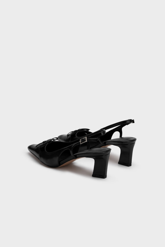 SLINGBACK HEEL WITH BOW