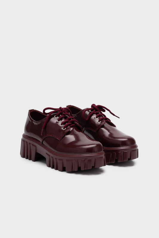 LACE UP CHUNKY PLATFORM OXFORD