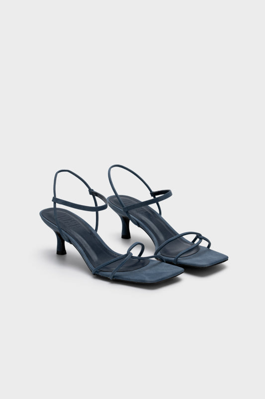 STRAPPY MID HEEL SANDAL