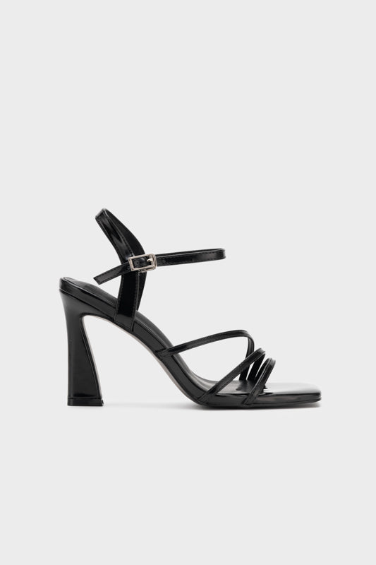 STRAPPY SCULPTURE HEEL SANDAL