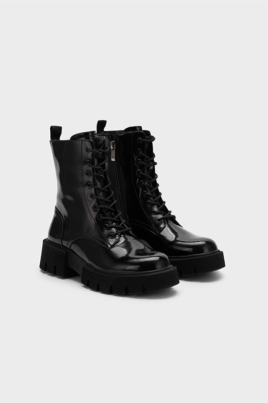 CLASSIC PLATFORM LACE-UP BOOTS