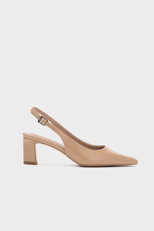 SCULPTURE SLINGBACK HEEL PUMP - Nose