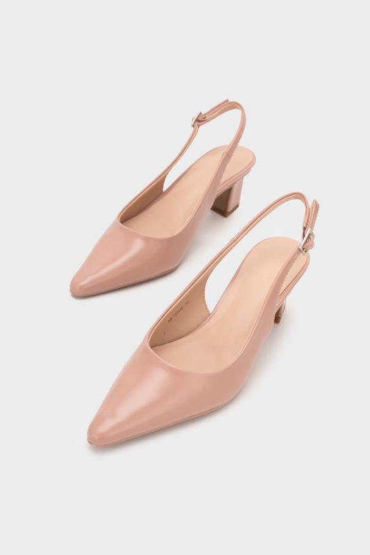 SCULPTURE SLINGBACK HEEL PUMP - Nose