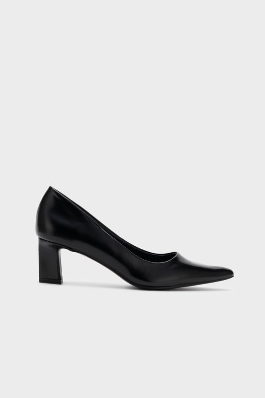 SCULPTURE HEEL PUMP