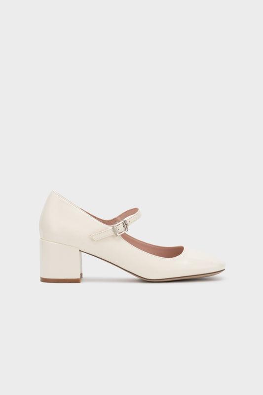 MARY JANE SQUARE TOE CHUNK HEEL PUMP