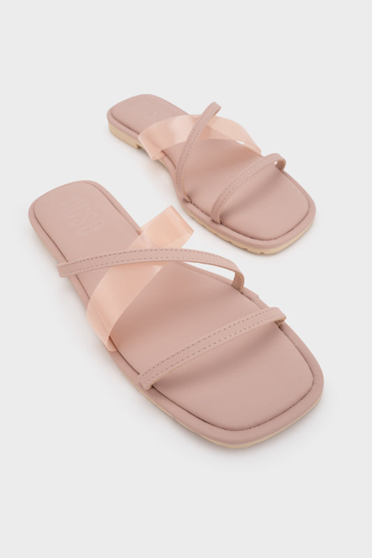 STRAPPY FLAT SLIDE