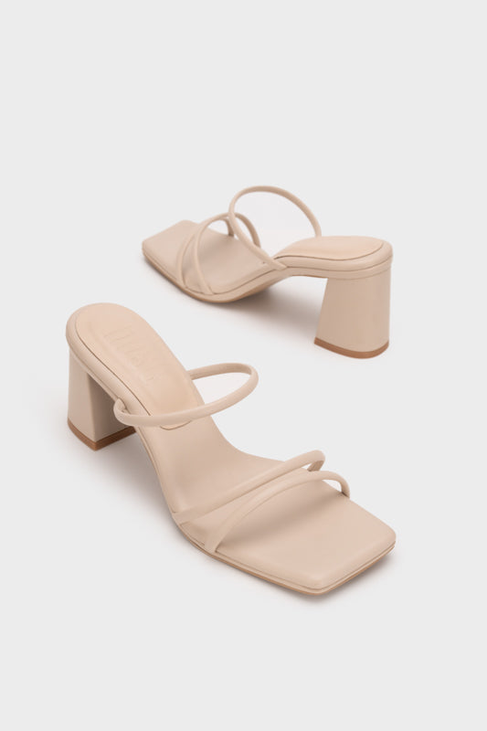 CLOUDFOAM STRAPPY BLOCK HEEL SLIDE