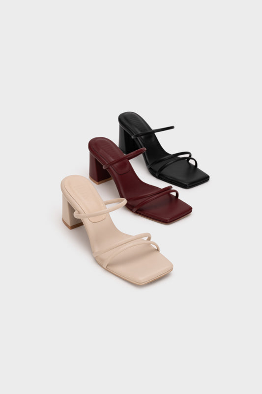 CLOUDFOAM STRAPPY BLOCK HEEL SLIDE