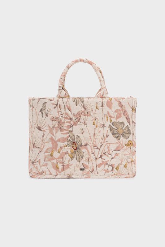 FLORAL PRINTED TOTE BAG