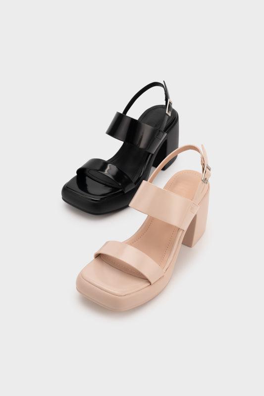 DOUBLE STRAP PLATFORM HIGH HEEL SANDAL