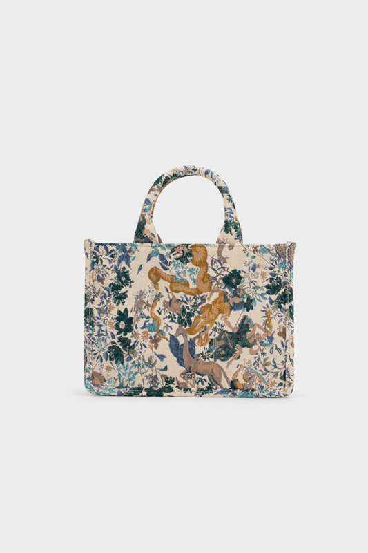 FLORAL PRINTED TOTE BAG